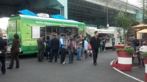 One of LGC II's first services, at SoMa Street Food Park.  El Sur could probably fit inside.